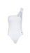 Roberto Cavalli  White One Piece One shoulder swimsuit-