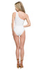 Roberto Cavalli  White One Piece One shoulder swimsuit-