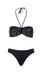 Roberto Cavalli  Black Printed Two Piece Halter Neck Bikini Set-
