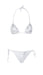 Roberto Cavalli  White Printed Two Piece Halter Neck Tie Bikini Set- S