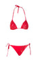 Roberto Cavalli  Red Printed Two Piece Halter Neck Tie Bikini Set-