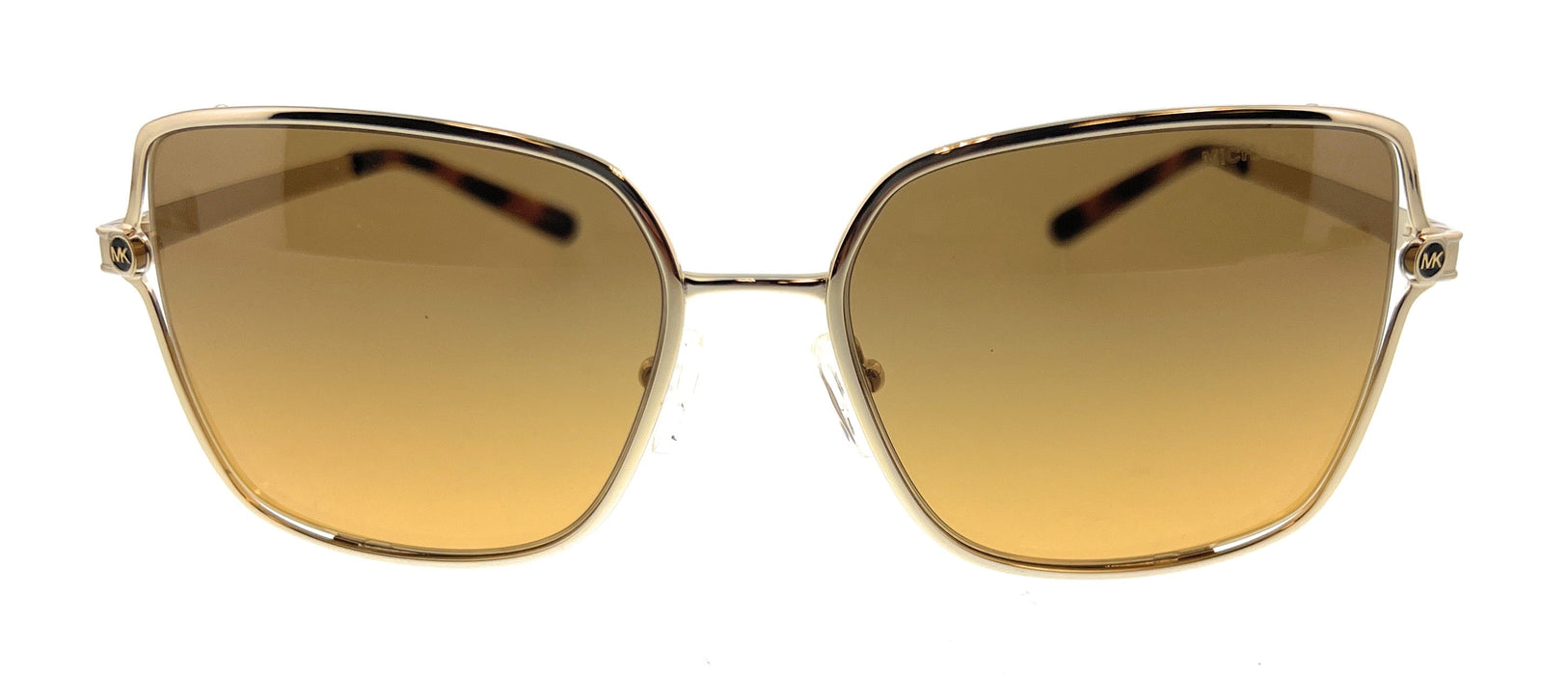 Michael Kors 0MK1087 101418 Shiny Light Gold Square Sunglasses