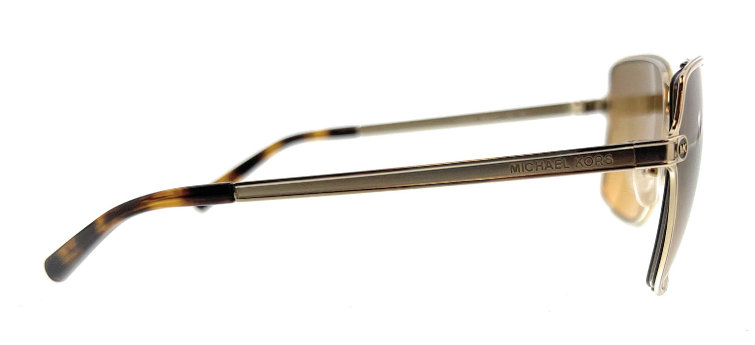 Michael Kors 0MK1087 101418 Shiny Light Gold Square Sunglasses
