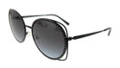 Michael Kors 0MK1118B 10058G Black Round Sunglasses