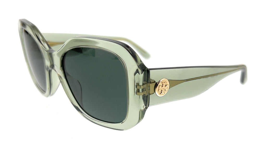 Tory Burch  Transparent Perfect Mint Square Sunglasses