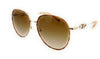 Michael Kors 0MK1128J 10143B Light Gold/Amber Tortoise Round Sunglasses