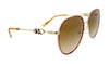 Michael Kors 0MK1128J 10143B Light Gold/Amber Tortoise Round Sunglasses