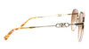 Michael Kors 0MK1128J 10143B Light Gold/Amber Tortoise Round Sunglasses