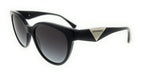 Emporio Armani 0EA4140 50018G Shiny Black Oval Sunglasses