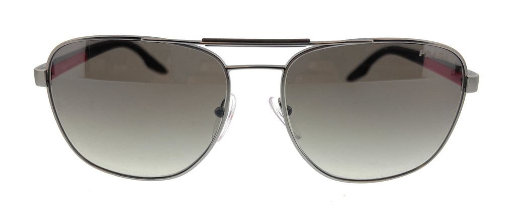 Prada Linea Rossa 0PS 53XS 7CQ02M Gunmetal Pilot Sunglasses