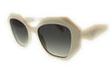 Prada 0PR 16WS 142130 White Cat Eye Sunglasses