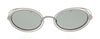 Emporio Armani 0EA2118 333387 Matte White Oval Sunglasses