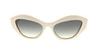 Prada 0PR 07YSF 142130 White Cat Eye Sunglasses