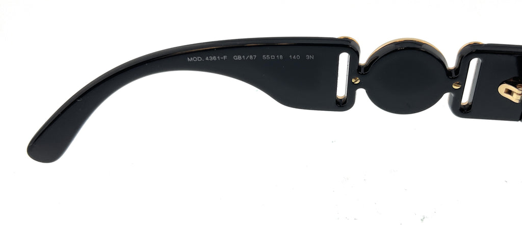 Versace 0VE4361F 521773  Dark Havana Rectangular Vintage Medusa Sunglasses