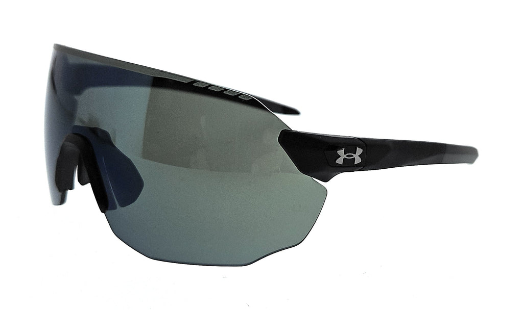 UNDER ARMOUR  Matte Black Grey Shield Sunglasses