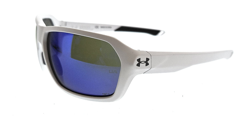 UNDER ARMOUR  Matte White Rectangle Sunglasses