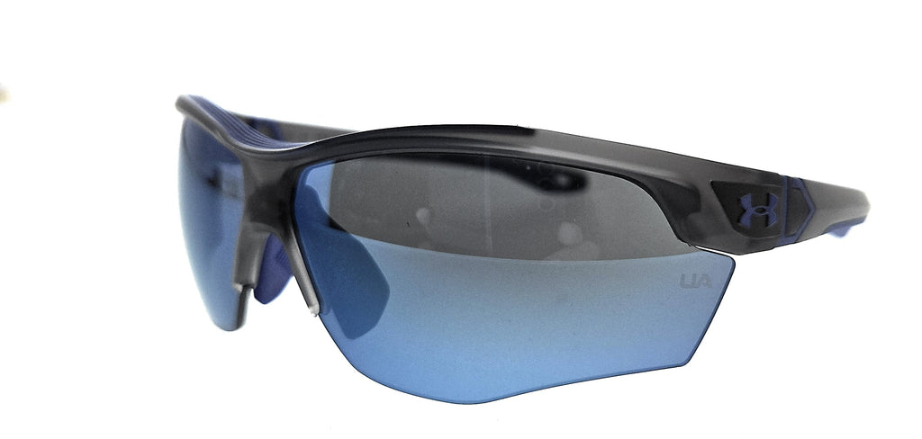 UNDER ARMOUR  Grey Blue Oval Sunglasses