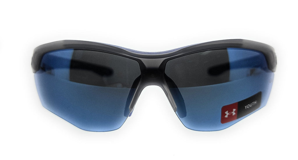 UNDER ARMOUR UA YARD DUAL JR09V Grey Blue Oval Sunglasses