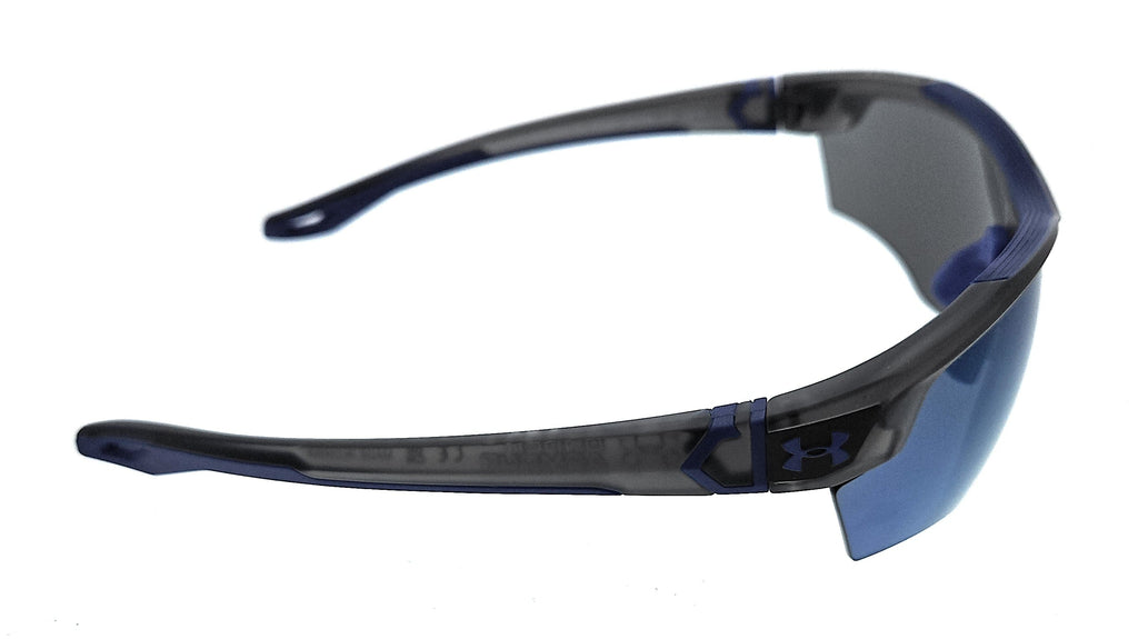 UNDER ARMOUR UA YARD DUAL JR09V Grey Blue Oval Sunglasses