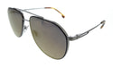 Hugo Boss BOSS 1326/S 6C5 6C5 Brown Horn Ruthenium Aviator Sunglasses