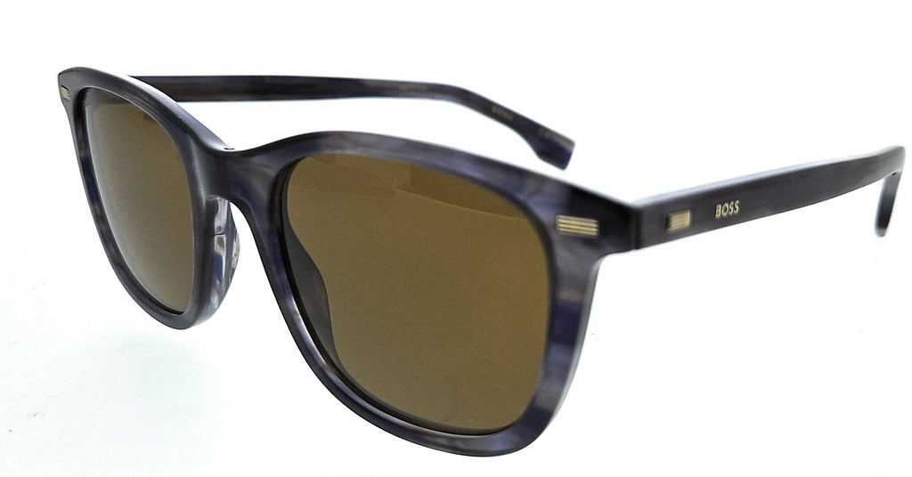 Hugo Boss  Blue Havana Square Sunglasses