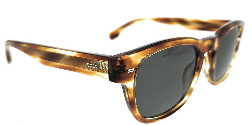 Hugo Boss BOSS 1380/S WGW WGW Striped Brown Square Sunglasses