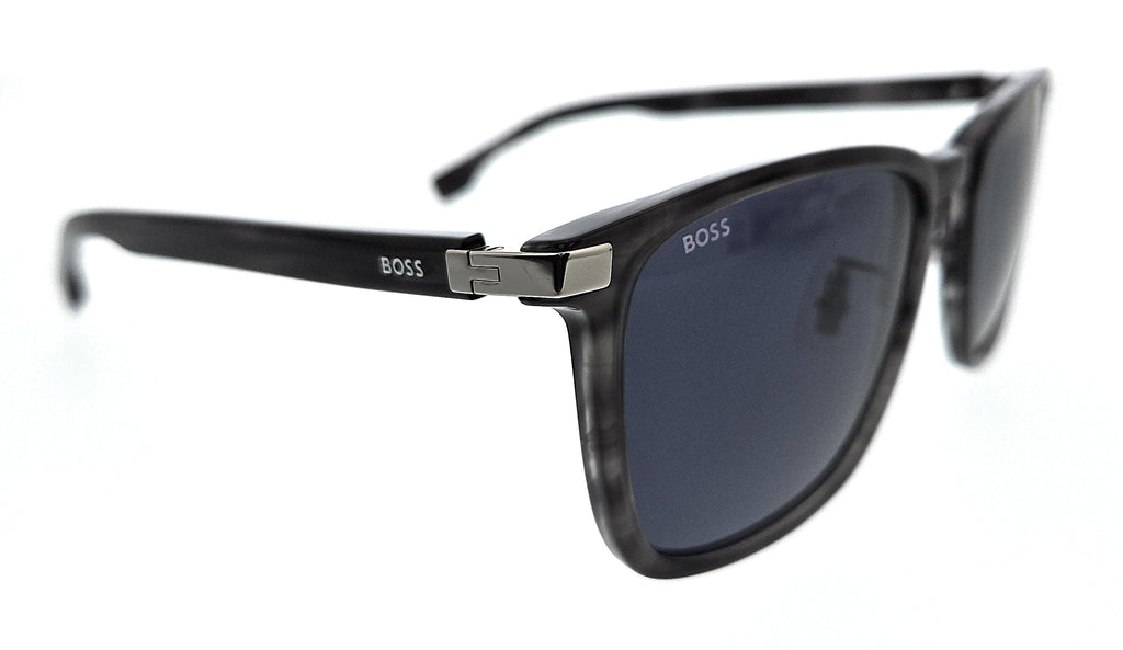 Hugo Boss BOSS 1406/F/SK 2W8 2W8 Grey Horn Square Sunglasses