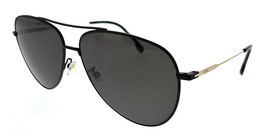 Hugo Boss BOSS 1558/O/F/S I46 I46 Matte Black/Gold Aviator Sunglasses
