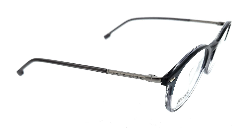 HUGO BOSS 1123/U 3XJ Blue Grey Horn Round Optical Frames