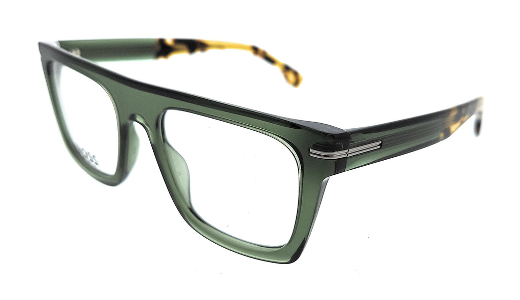 HUGO BOSS  Green Havana Square Optical Frames