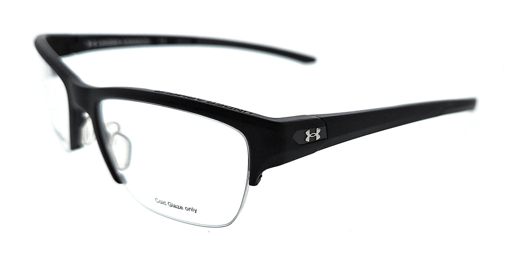 UNDER ARMOUR  Matte Black Rectangular Sunglasses