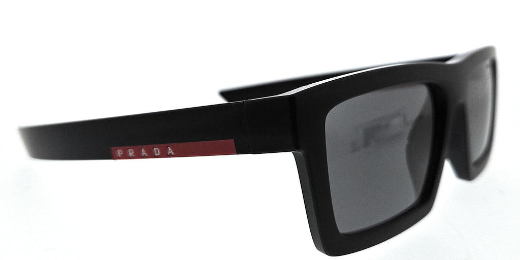 Prada Linea Rossa 0PS 02ZSU 1BO02G Matte black Rectangular Sunglasses