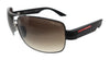 Prada Linea Rossa  Gunmetal Rectangular Sunglasses