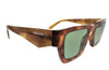 Prada 0PR A06S 11P60C Cognac tortoise Square Sunglasses