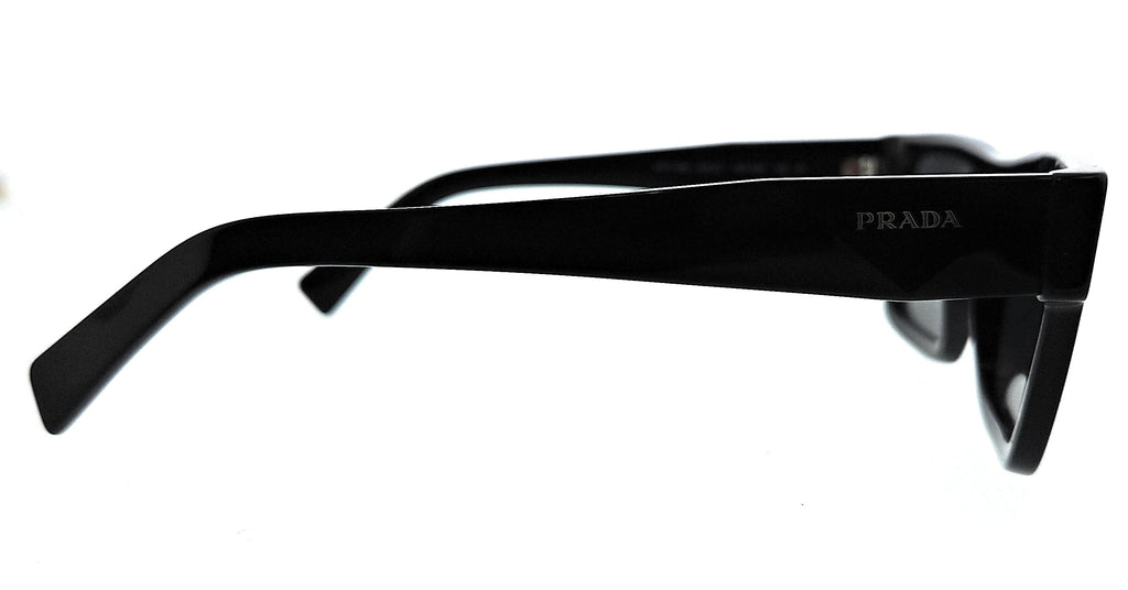 Prada 0PR 19WS 1AB5S0 Black Rectangle Sunglasses