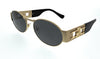 Versace  Matte gold Oval Sunglasses