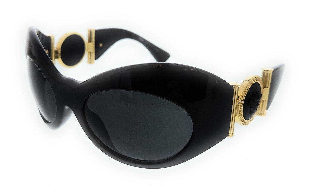 Versace  Black Oval Sunglasses