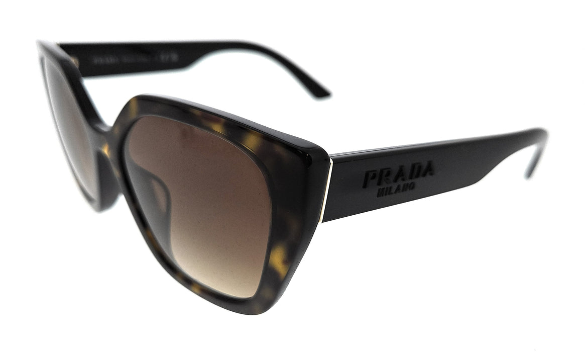Prada 0PR 24XSF 2AU6S1 Havana Square Sunglasses