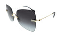 Miu Miu 0MU 50WS ZVN5D1 Pale Gold Tone Butterfly Sunglasses