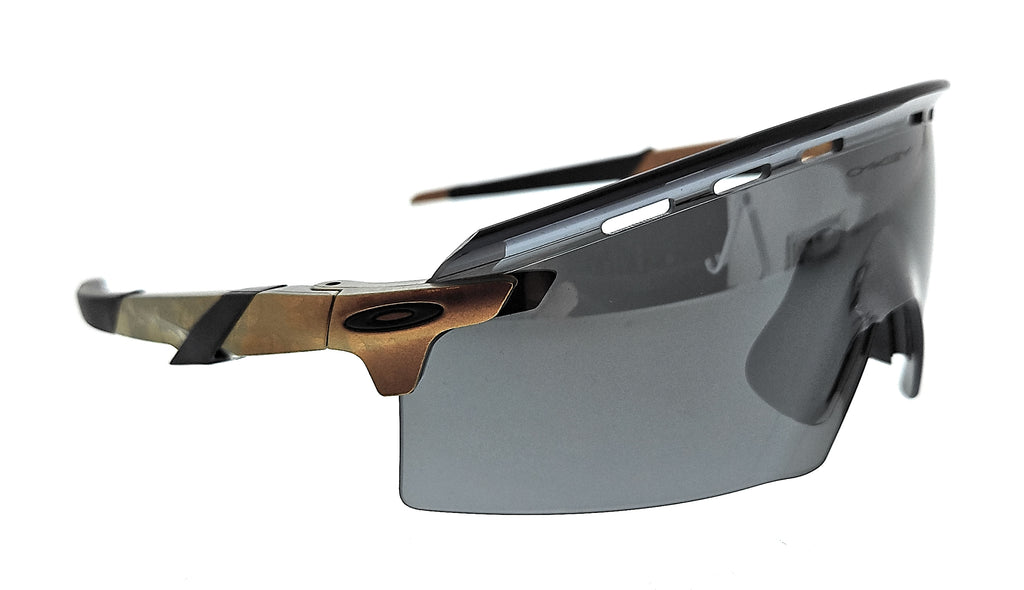 Oakley 0OO9235 923512 Encoder strike vented Rimless Matte Red/Gold Colorshift  Shield Sunglasses