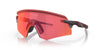 Oakley   Rimless Matte Red Colorshift Shield Sunglasses