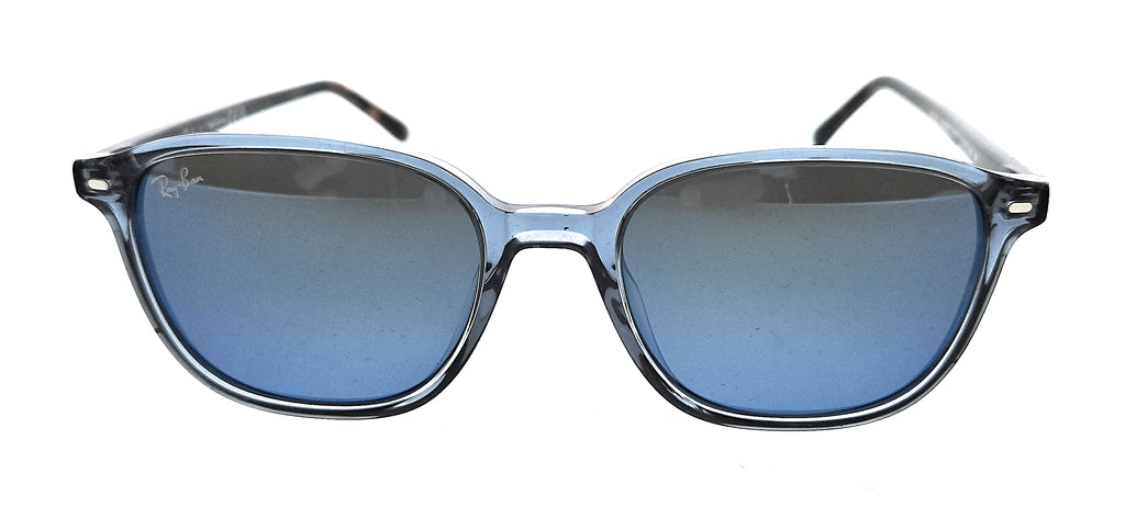 Ray-Ban 0RB2193 6638O4 Leonard Blue Mirror Square Sunglasses