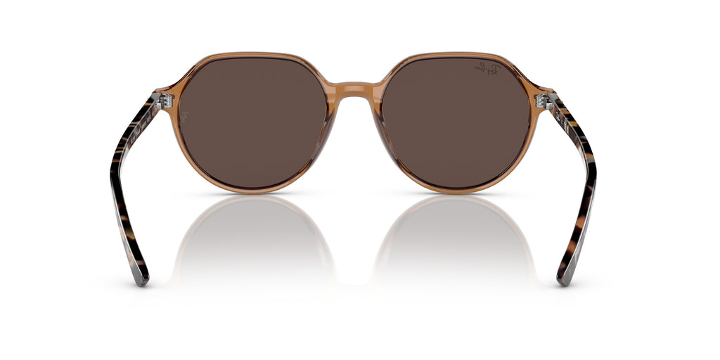 Ray-Ban 0RB2195 663693 Thalia Gold Square Sunglasses