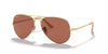 Ray-Ban  Purple Aviator Sunglasses