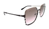 Tory Burch  0TY6076 328314 Full Rim Rose gold/bordeaux stripe Square Sunglasses