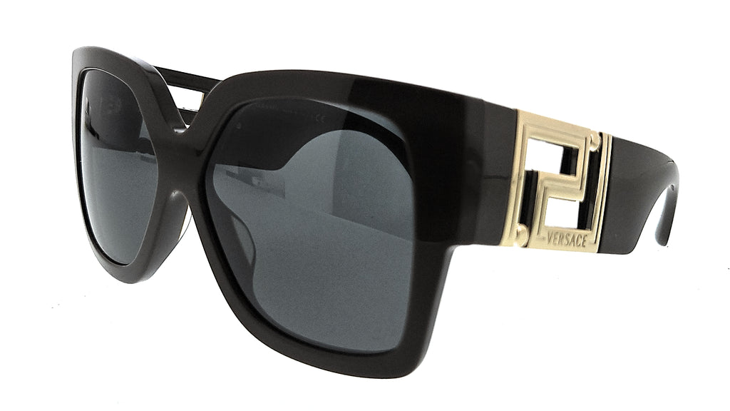 Versace  Full Rim Brown/Green Rectangle Sunglasses