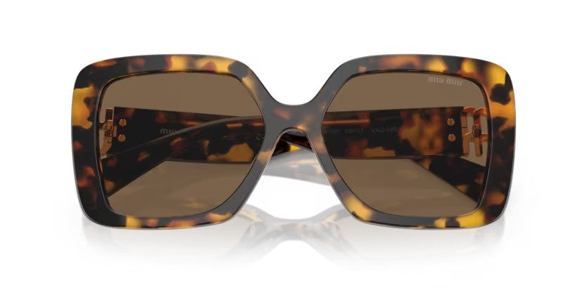 Miu Miu 0MU 10YS VAU068 Honey havana Square Sunglasses