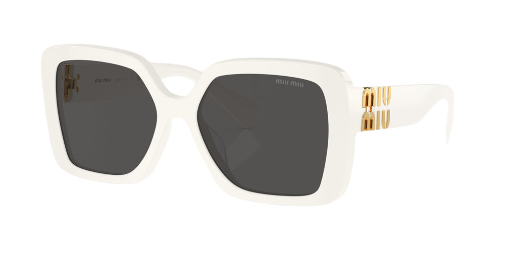 Miu Miu  White Square Sunglasses