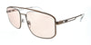 Emporio Armani  Matte Silver Aviator Sunglasses