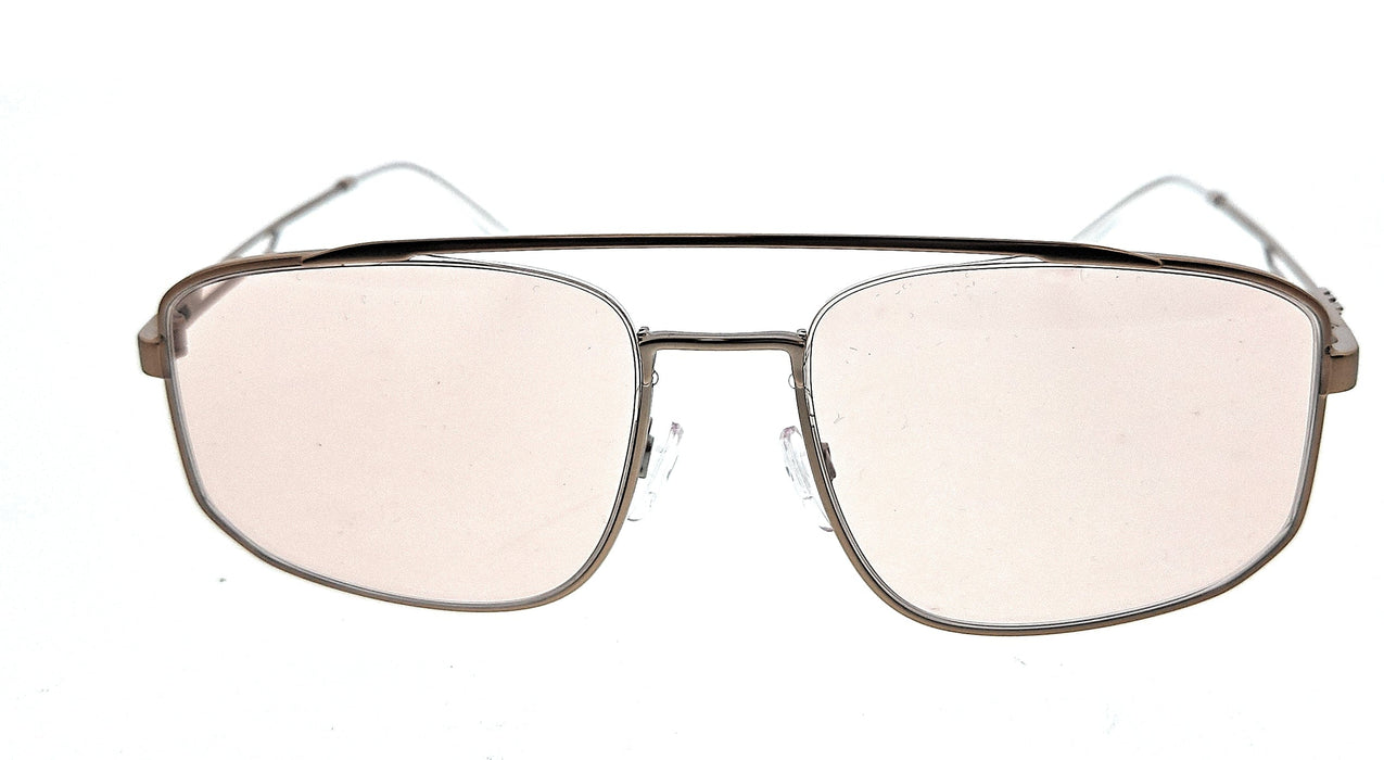 Emporio Armani 0EA2139 3004/5 Matte Silver Aviator Sunglasses